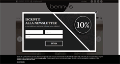 Desktop Screenshot of bennys.it